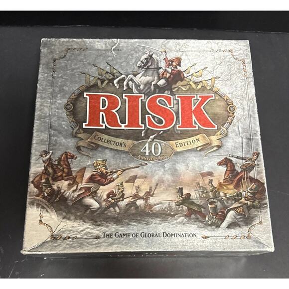 Risk 40th Anniversary Collectors Edition Board Game Hasbro 99% Complete Strategy - Picture 2 of 12